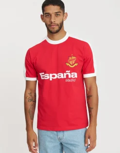 Retro France Football T Shirt in Blanc