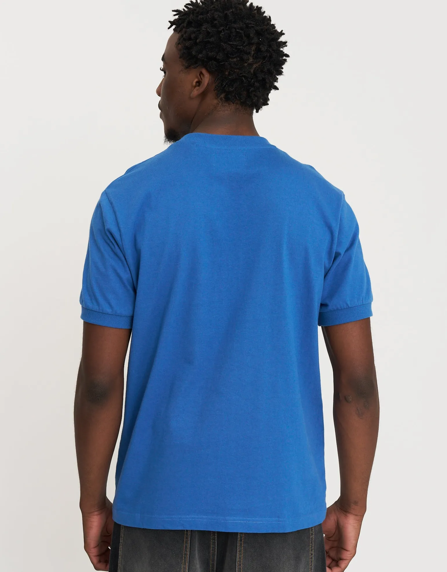 Retro Japan Football T Shirt in Ultramarine
