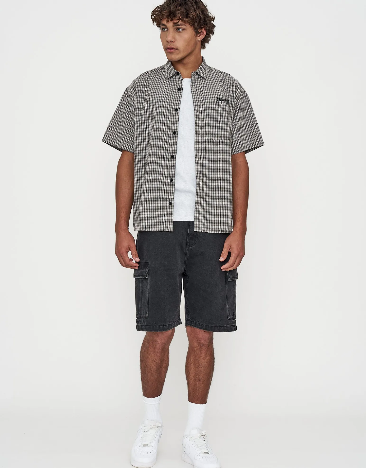 Ribbed Slim Fit Cotton Singlet in White