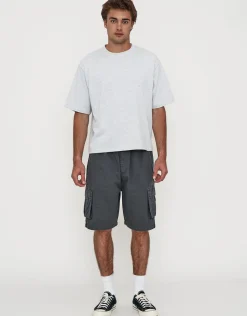 Ripstop Relaxed Cargo Shorts in Bone