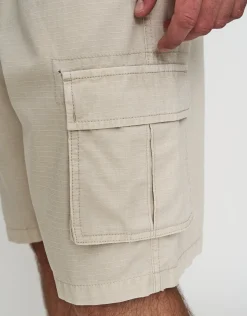 Ripstop Relaxed Cargo Shorts in Charcoal