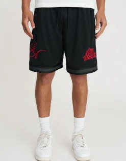 Rose Basketball Shorts in Black