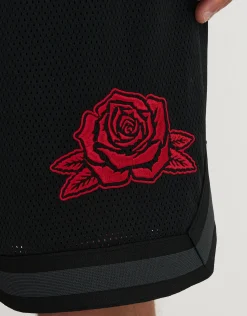Rose Basketball Shorts in Black