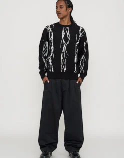 Sacred Relaxed Knit Jumper in Black