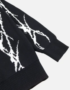 Sacred Relaxed Knit Jumper in Black