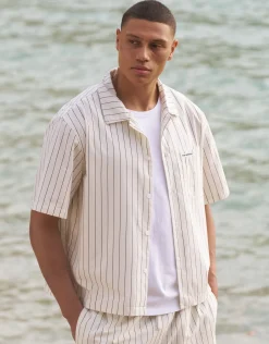 Salerno Striped Shirt in White
