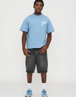 Sanctuary Relaxed Fit T Shirt in Sky Blue