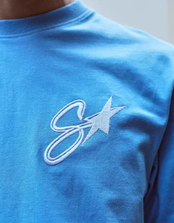 Sanctuary Relaxed Fit T Shirt in Sky Blue