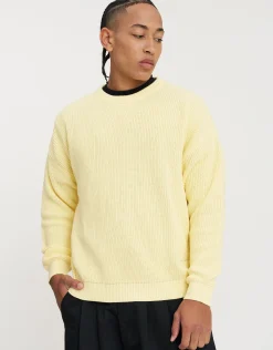 San Marino Oversized Cable Knit in Empire Yellow