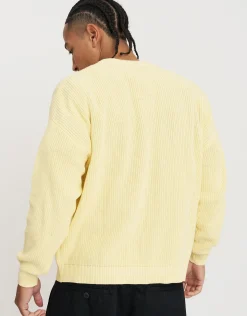 San Marino Oversized Cable Knit in Empire Yellow