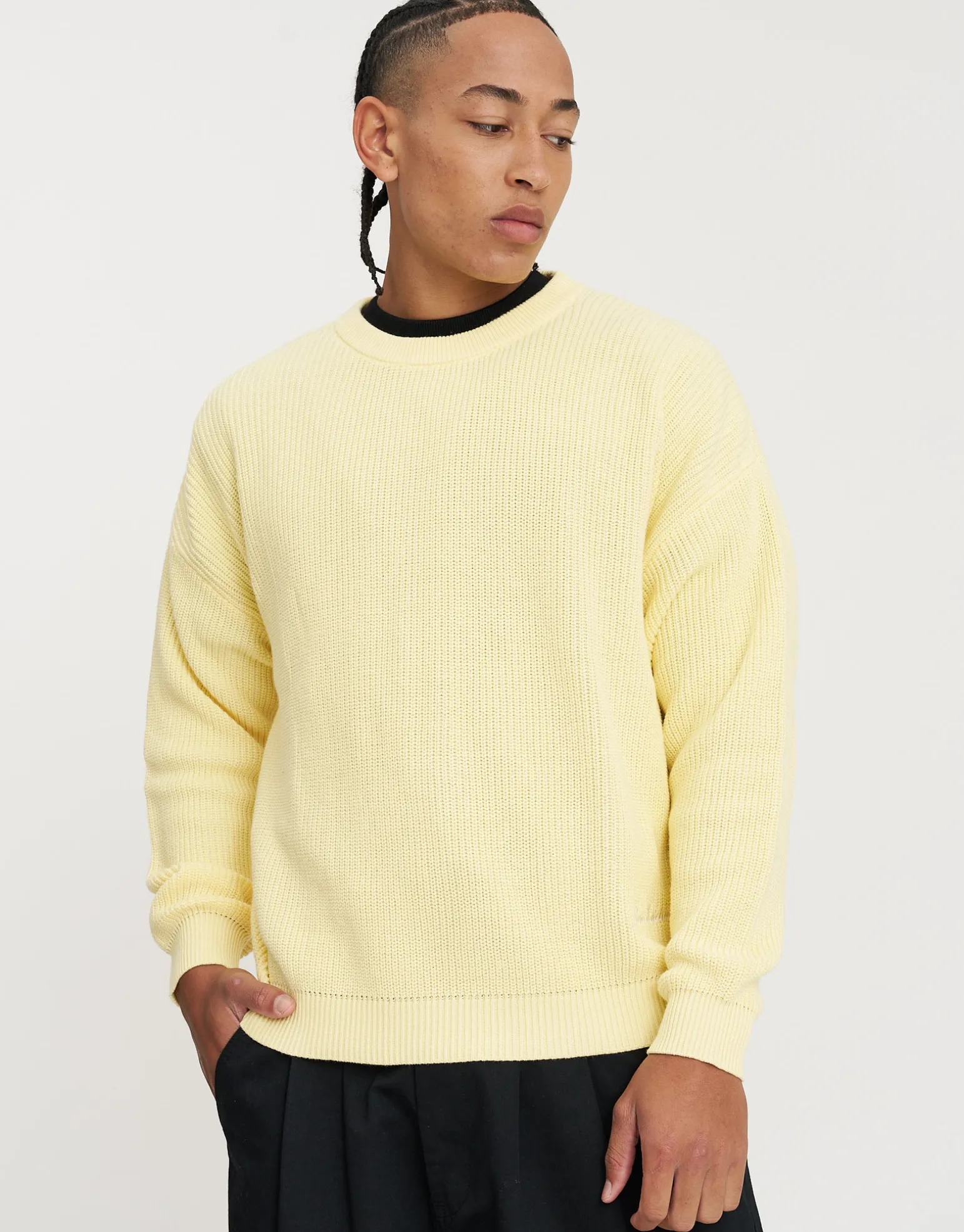 San Marino Oversized Cable Knit in Asphalt