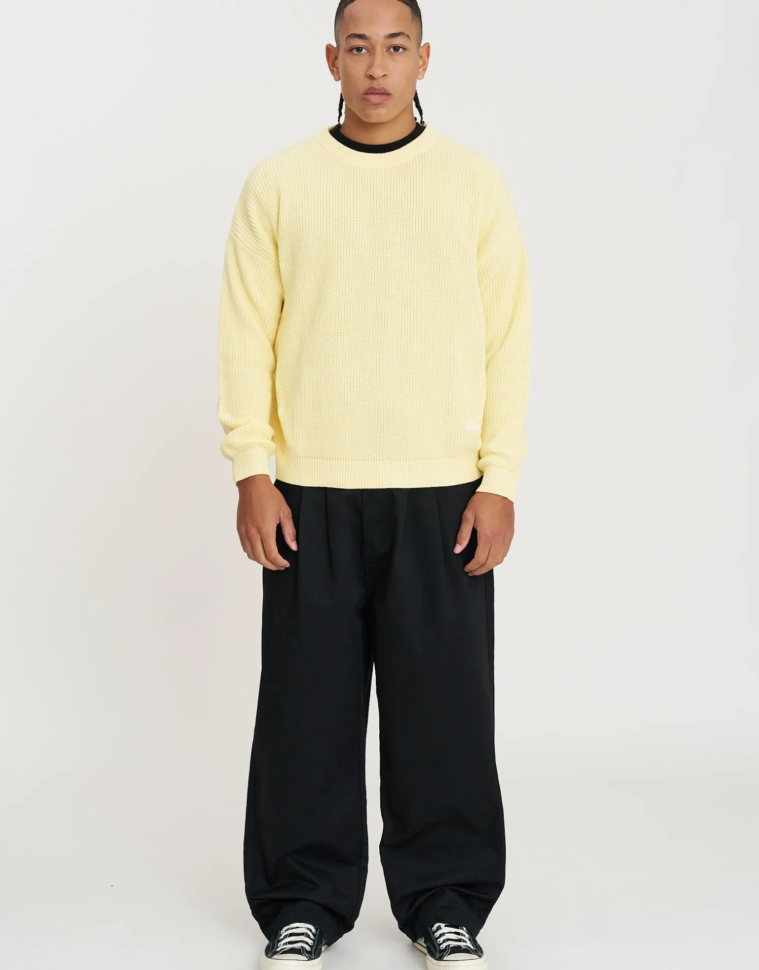 San Marino Oversized Cable Knit in Asphalt