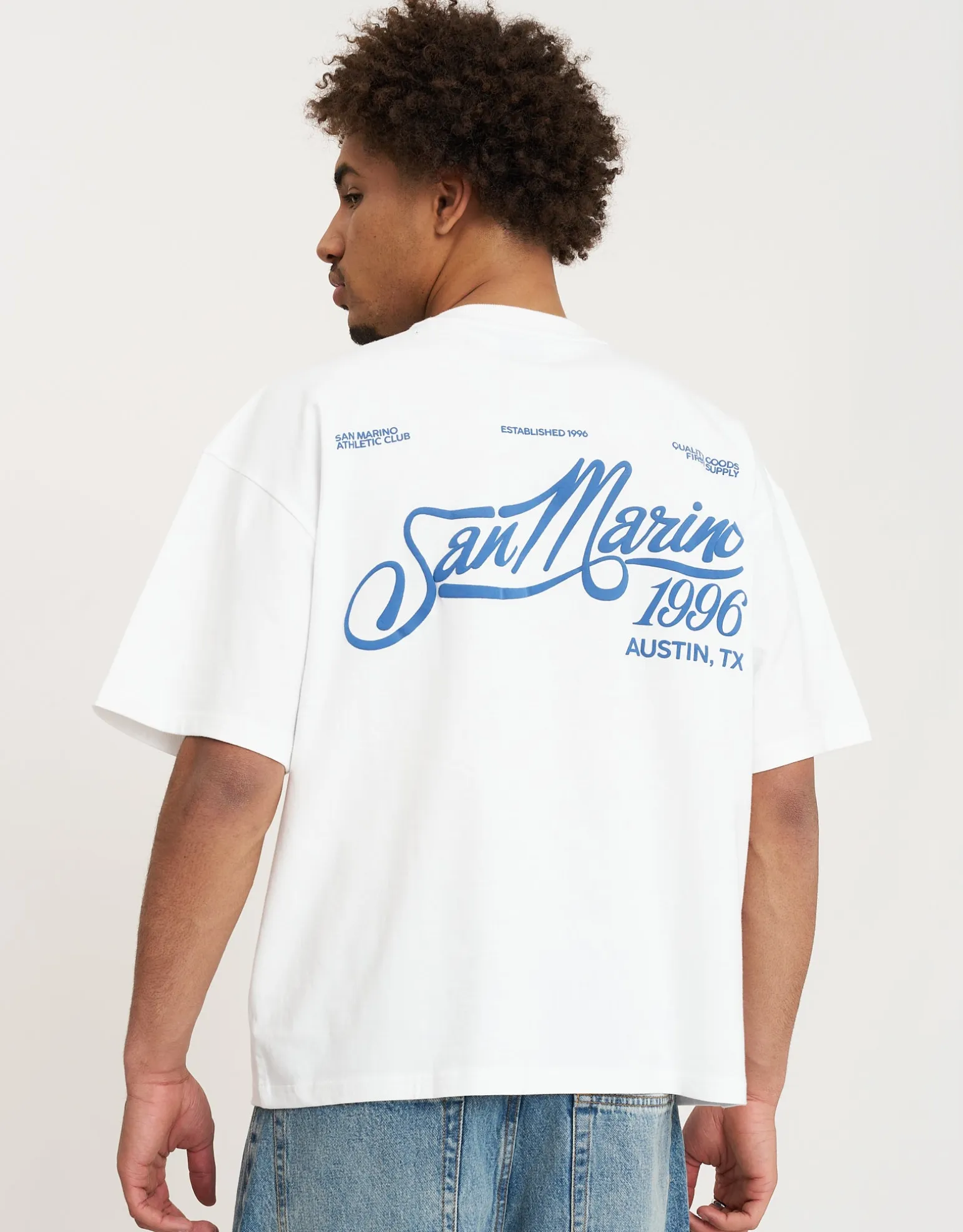 San Marino Quality Goods Tee in Bitter Brown