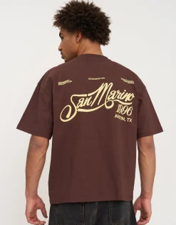 San Marino Quality Goods Tee in Bitter Brown