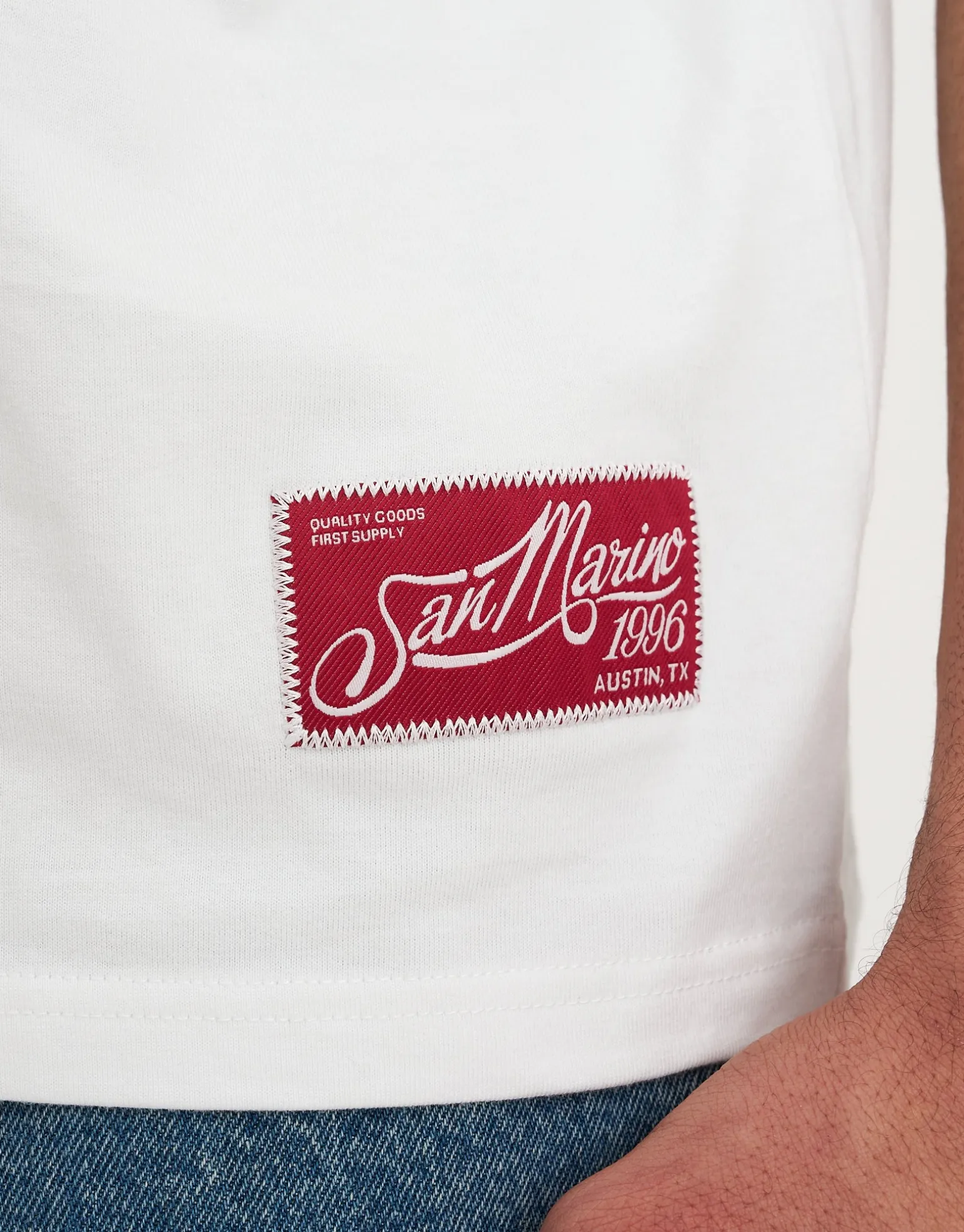 San Marino Quality Goods Tee in Bitter Brown