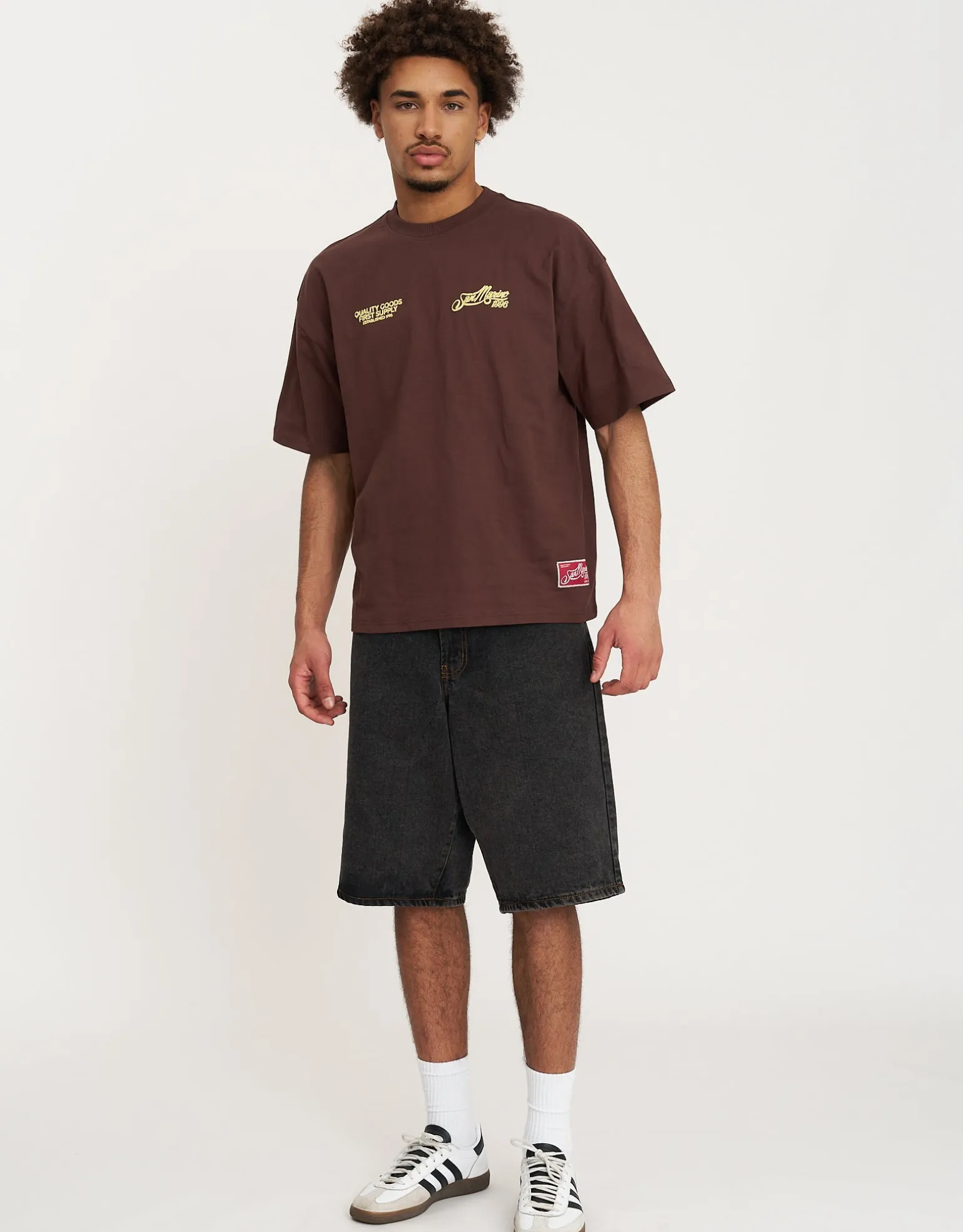 San Marino Quality Goods Tee in Bitter Brown
