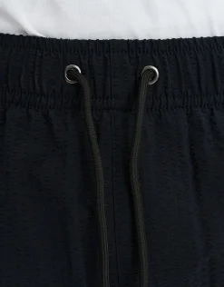 San Sebastian Striped Swim Shorts in Mint/offwhite