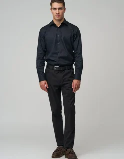 Savant Long Sleeve Premium Dress Shirt in Black