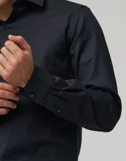Savant Long Sleeve Premium Dress Shirt in Black