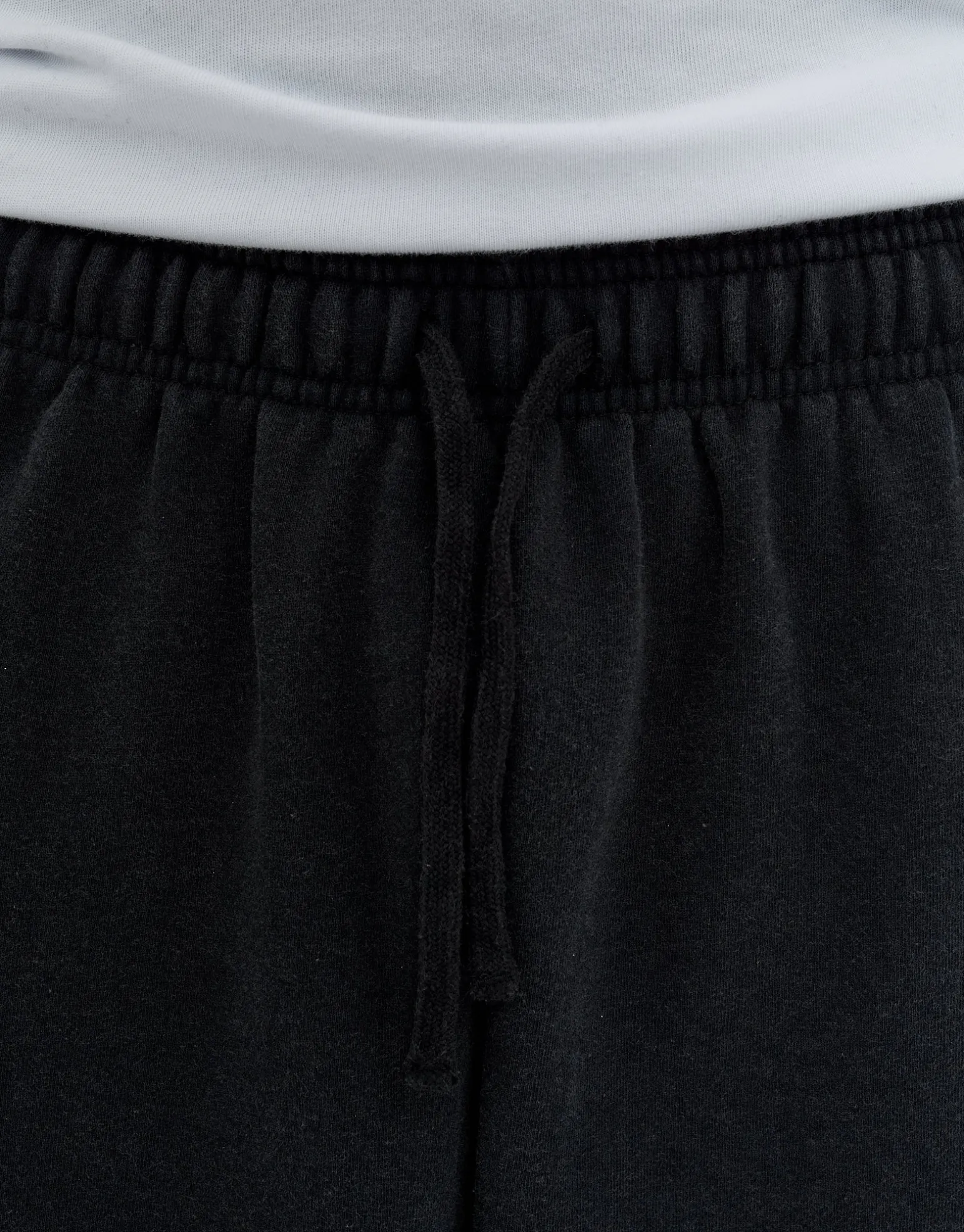 Script Wide Leg Track Pants in Washed Black