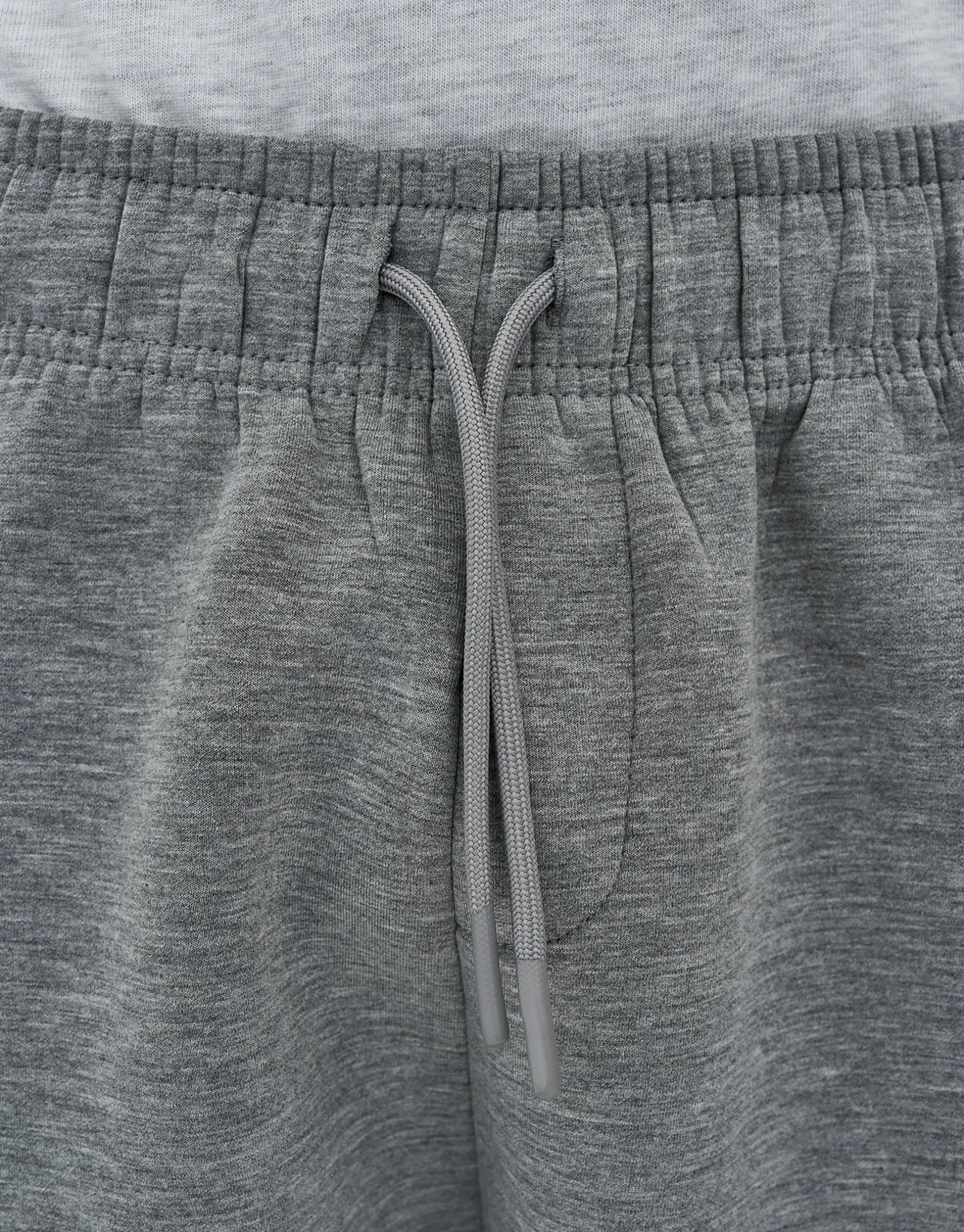 Scuba Wide Leg Track Pants in Grey Marl