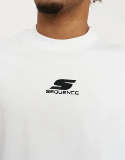Sequence Box Tee in Blanc