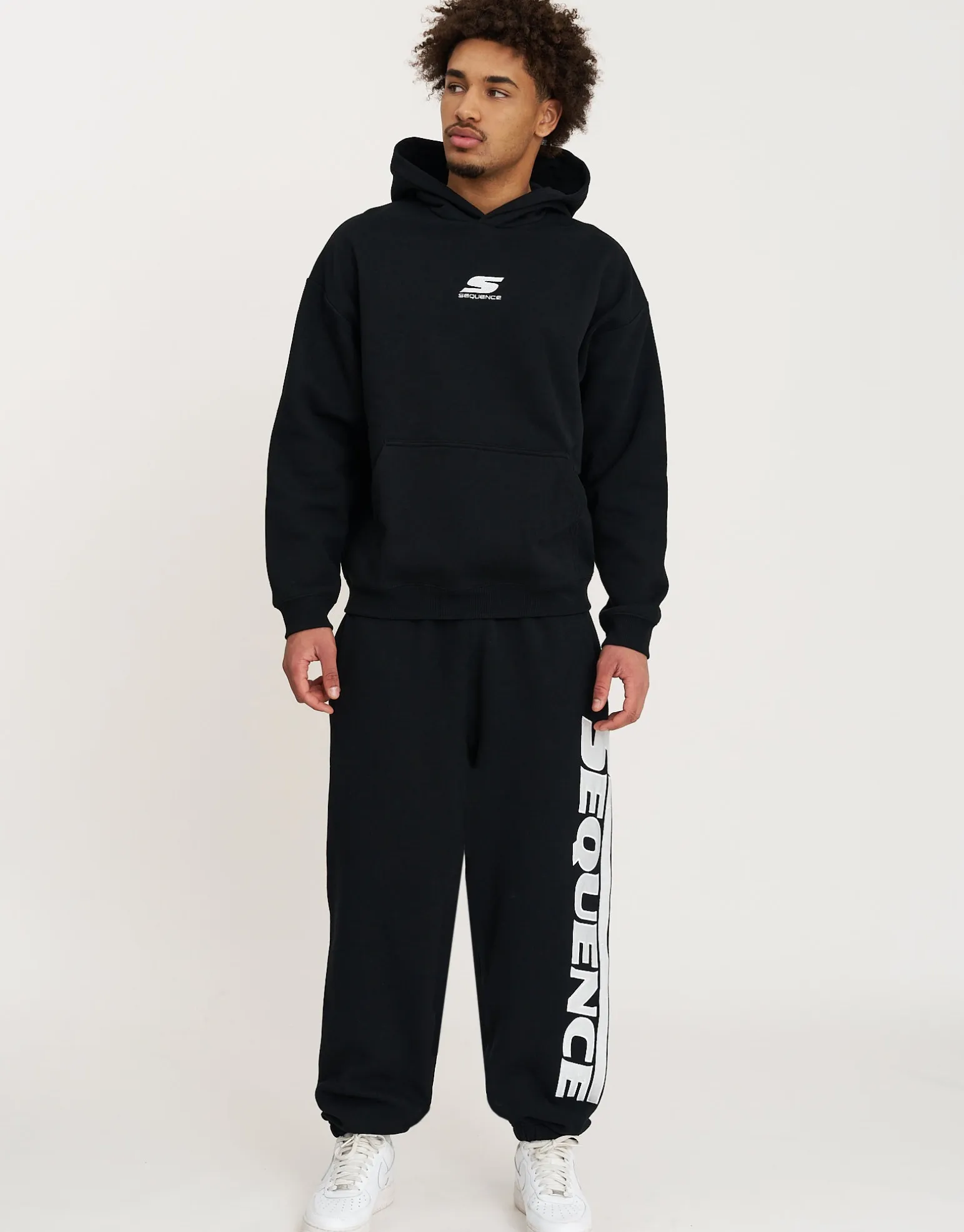 Sequence Cuffed Trackpants in Black