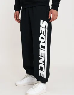 Sequence Cuffed Trackpants in Black