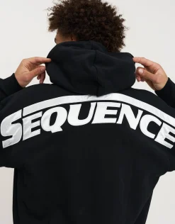 Sequence Oversized Hoodie in Black