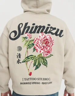 Shimizu Oversized Hoodie in Black
