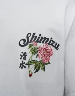 Shimizu Relaxed Fit T Shirt in Blanc