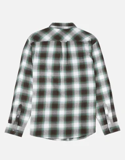 Silverlane Check Long Sleeve Shirt in Black/green