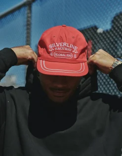 Silverline Raceway Cap in Red