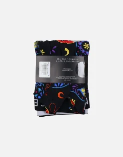Skulls Pattern Boxers in Black