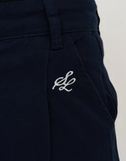 SL Baggy Double Pleated Pants in Navy
