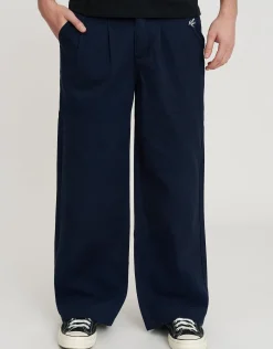 SL Baggy Double Pleated Pants in Navy