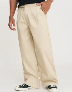 SL Baggy Double Pleated Pants in Stone