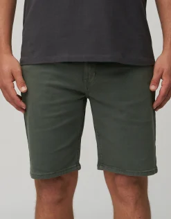 Slim Denim Shorts in Black