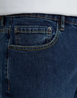 Slim Denim Shorts in Cloud White