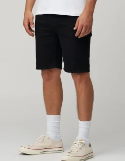 Slim Denim Shorts in Cloud White