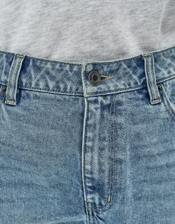 Slim Denim Shorts in Deep Blue