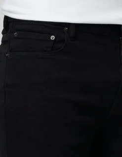 Slim Denim Shorts in Khaki
