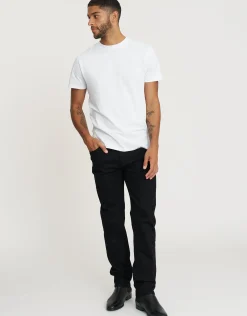 Slim Fit Jeans in Solid Black
