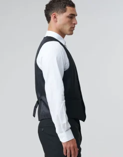 Slim Fit Waistcoat in Black