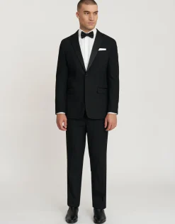 Slim Tuxedo Jacket in Black