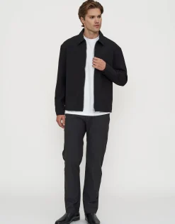 Smart Bomber Jacket in Black