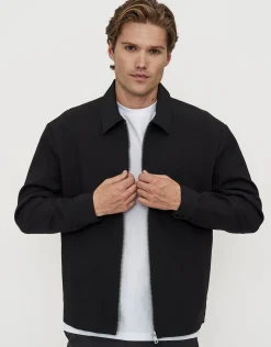Smart Bomber Jacket in Black