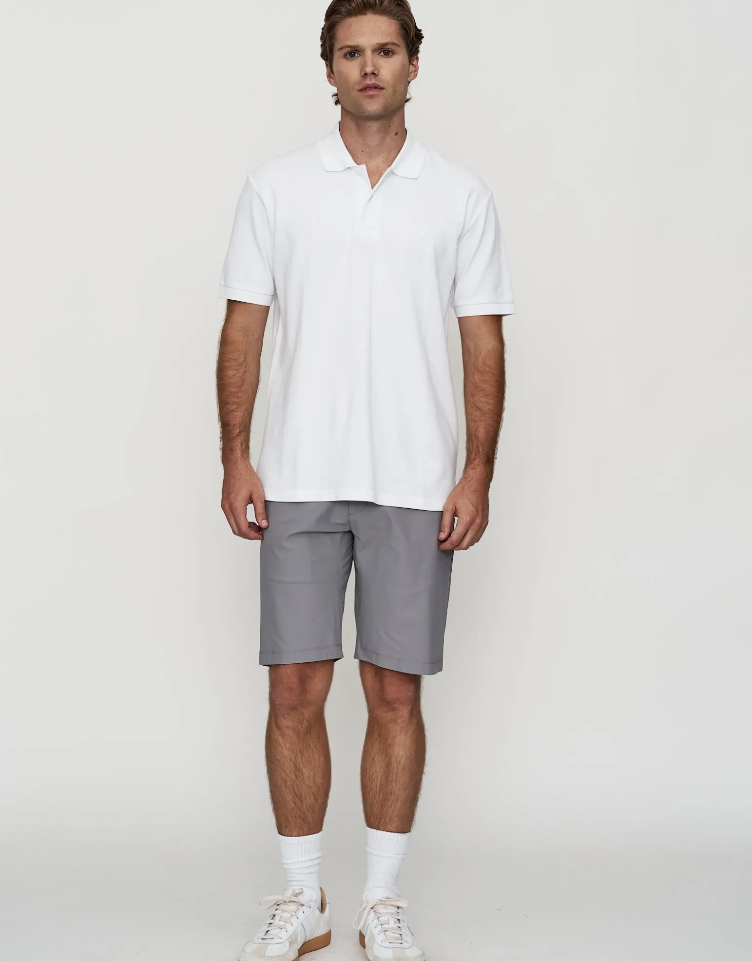Smart Flex 2.0 Chino Short in Lt Grey