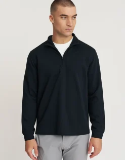 Smart Flex 2.0 Quarter Zip Sweat in Navy