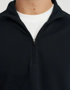 Smart Flex 2.0 Quarter Zip Sweat in Navy